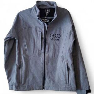 Roly Women's Softshell Lightweight Jacket For AUDI In Gray Size 10 NWT'S